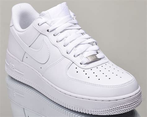 all white Nike air forces